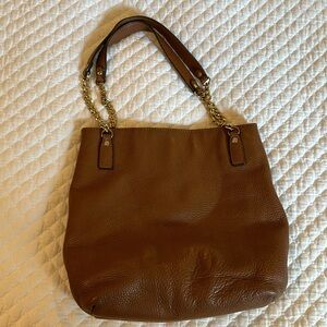 Michael Kors Pebble brown leather purse